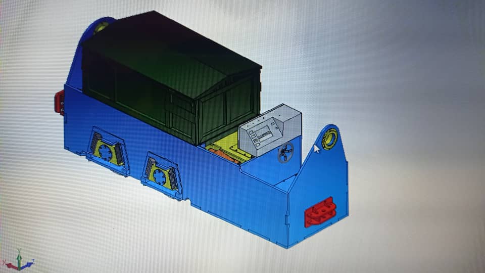 لکوموتیو الکتریکی 4.5 تن معدنی مدل کاراکال